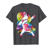 Load image into Gallery viewer, Dabbing Unicorn T shirt Girls Kids Women Rainbow Unicorns
