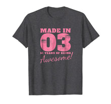 Load image into Gallery viewer, Sweet 16th Birthday Party Gifts 16 Years Old 2003 T-Shirt
