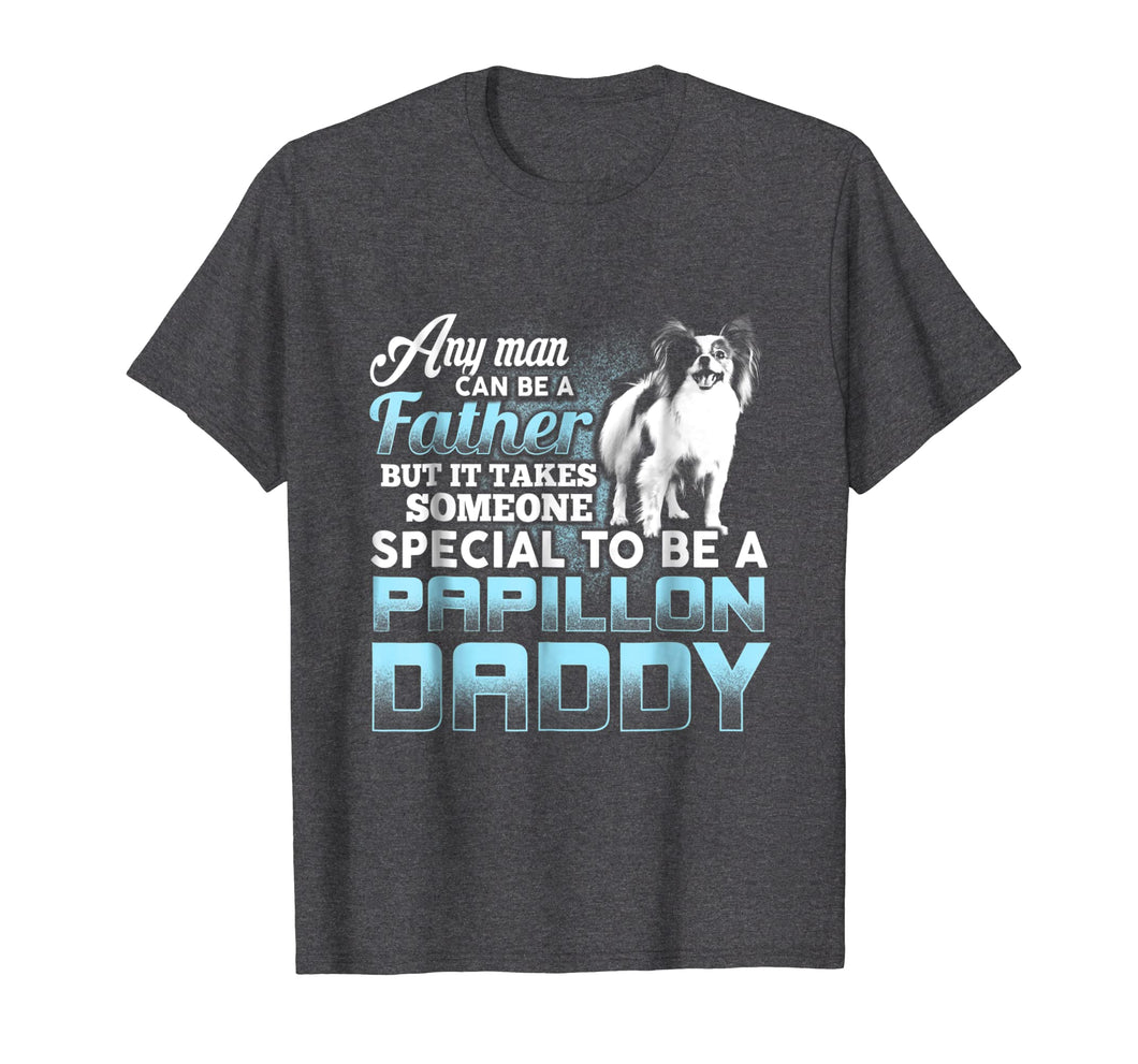 Mens Papillon Daddy T-Shirt Father's Day Gift Papillon Lovers