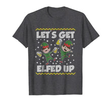 Load image into Gallery viewer, Let's Get Elfed Up Ugly Christmas Sweater Style T-Shirt
