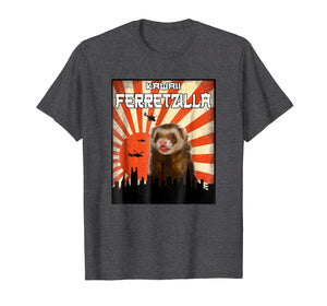 Ferret Zilla Ferret T-Shirt, Cute Ferret Shirt Kawaii Tee