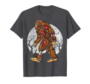Bigfoot Zombie T shirt Halloween Kids Men Sasquatch Zombies