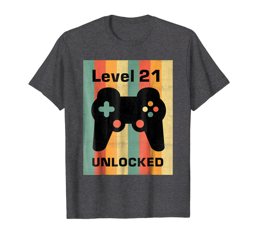 Vintage Level 21 Unlocked 21st Birthday Shirt for Him / Her