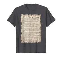 Load image into Gallery viewer, Bill of Rights US Constitution T-Shirt on parchment paper
