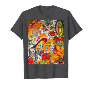 Dia De Los Muertos Llama Alpaca Shirt Sugar Skull Funny Gift