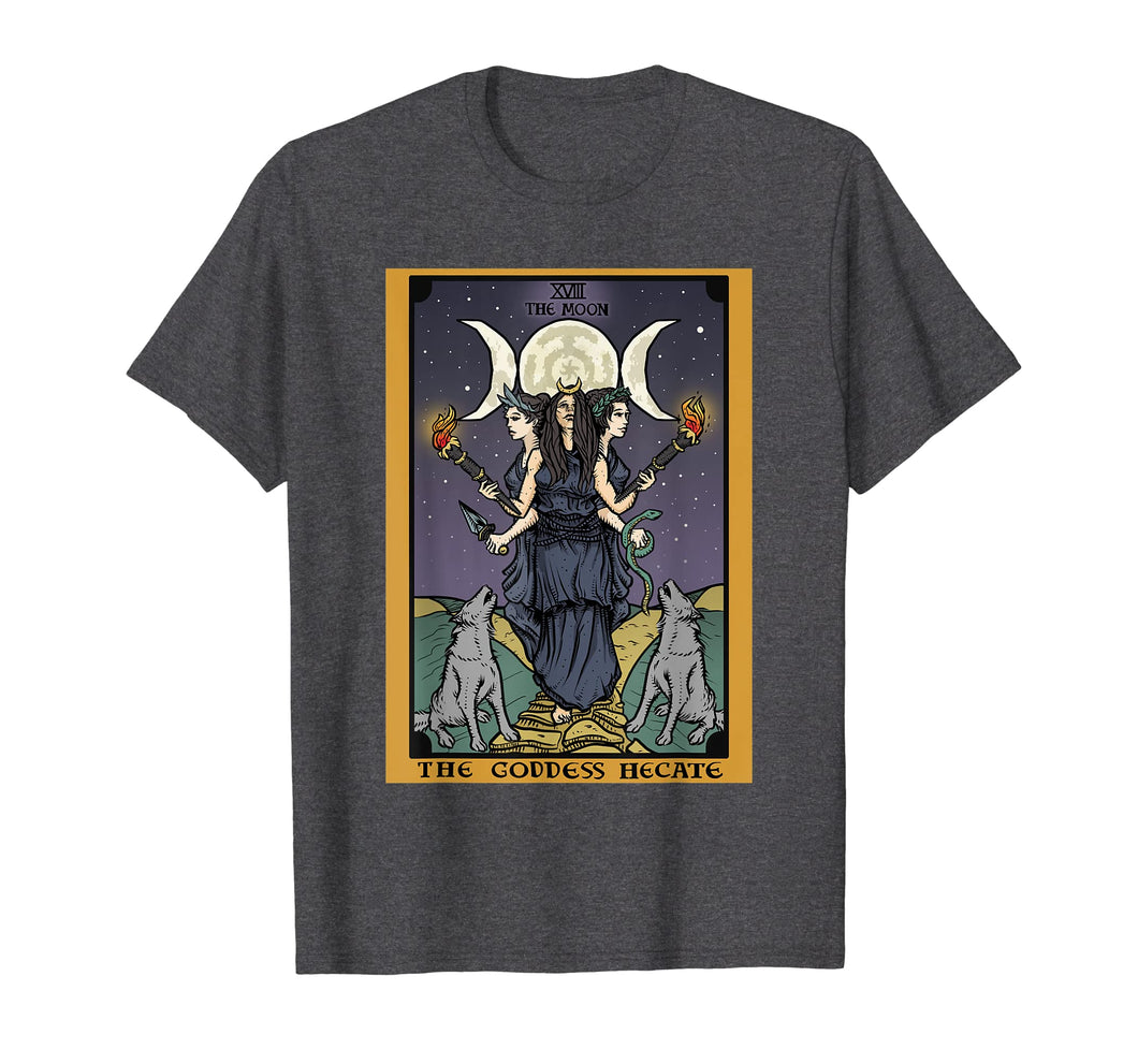 Hecate Triple Moon Goddess Witch Hekate Tarot Card T Shirt