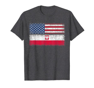 Polish Roots American Grown Poland Usa Flag Polska America