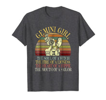 Load image into Gallery viewer, Gemini Girl Zodiac Sign T Shirt May &amp; June Birthday Women
