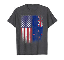 Load image into Gallery viewer, Kiwi American Flag T-shirt New Zealand Usa America Pride
