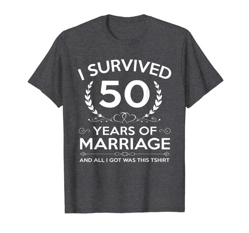 50th Wedding Anniversary Gifts Couples Husband Wife 50 Years T-Shirt-439990