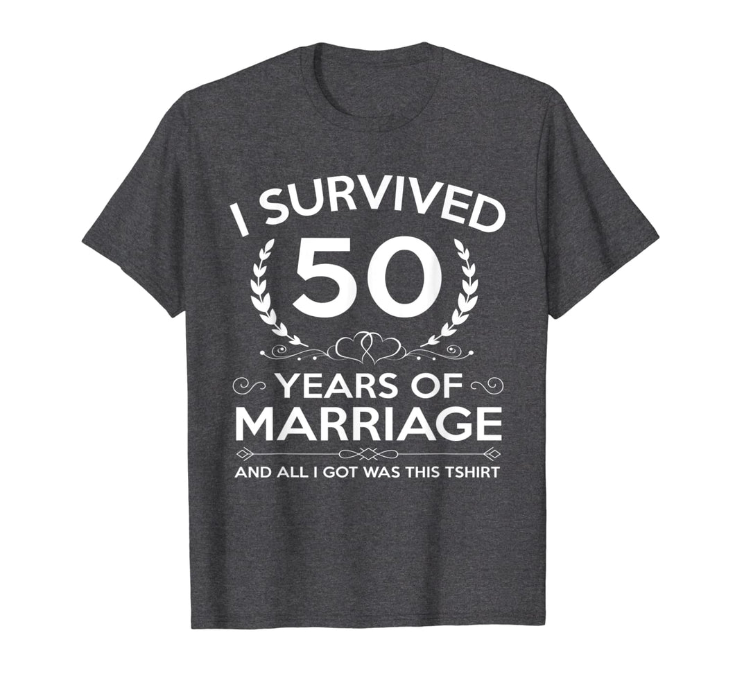 50th Wedding Anniversary Gifts Couples Husband Wife 50 Years T-Shirt-439990