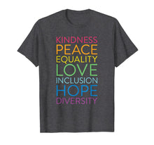Load image into Gallery viewer, Peace Love Inclusion Equality Diversity Human Rights T-Shirt-173051
