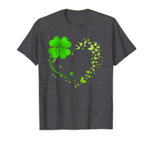 Load image into Gallery viewer, Heart Shamrock Butterfly Happy St Patrick&#39;s Day Gifts T-Shirt-517295
