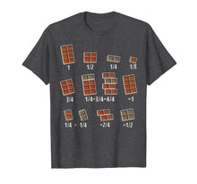 Load image into Gallery viewer, Chocolate Quick Maths Fractions Math Teacher T-Shirt-1140460
