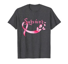 Load image into Gallery viewer, Breast Cancer Awareness Pink Butterflies Ribbon Survivor T-Shirt-776736
