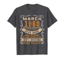 Load image into Gallery viewer, Vintage 60th Birthday March 1960 Shirt 60 Years Old T-Shirt-104250
