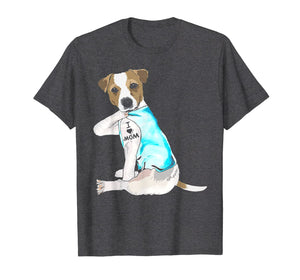 I Love Mom Jack Russell Terrier Tattooed T-Shirt-394121