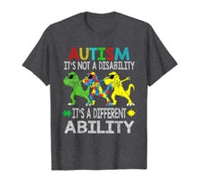 Load image into Gallery viewer, It's Not A Disability Ability Autism Dinosaur Dabbing Gift T-Shirt-52743
