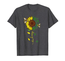 Load image into Gallery viewer, Bee Happy Canabis Sunflower Weed Gift T-Shirt-745379
