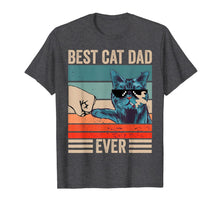 Load image into Gallery viewer, Vintage Best Cat Dad Ever Bump Fist father&#39;s day Gifts T-Shirt-339323
