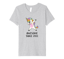 Load image into Gallery viewer, PREMIUM Unicorn Shirt Birthday 8 Years Awesome Since 2011
