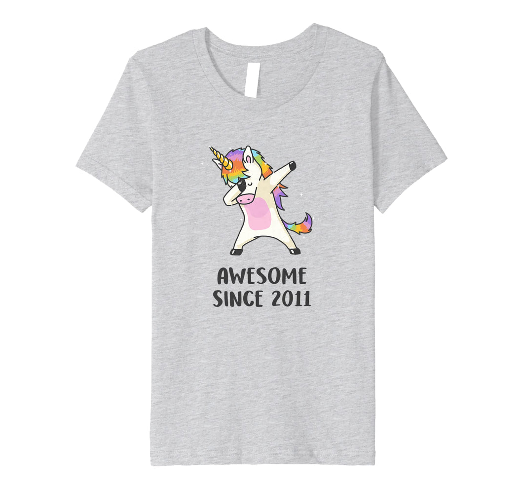 PREMIUM Unicorn Shirt Birthday 8 Years Awesome Since 2011