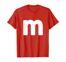 Load image into Gallery viewer, letter m shirt lower case alphabet Letter M different colors T-Shirt

