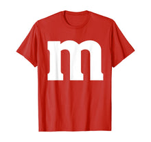 Load image into Gallery viewer, Letter m Shirt lower Case Halloween alphabet costume T-Shirt
