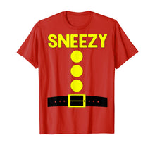Load image into Gallery viewer, Sneezy Dwarf Halloween Costume Funny Gift Idea Sneezy Dwarf  T-Shirt
