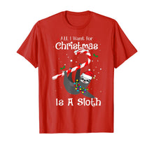 Load image into Gallery viewer, All I Want For Christmas Is Sloth Lovers Christmas Pajama T-Shirt
