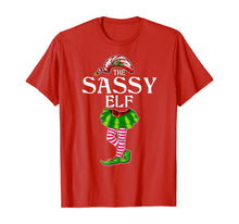 Load image into Gallery viewer, The Sassy Elf Christmas Matching Family Group T-Shirt
