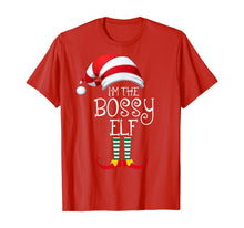 Load image into Gallery viewer, I'm The Bossy Elf Family Matching Christmas Gift Group T-Shirt
