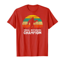 Load image into Gallery viewer, Social Distancing Champion Funny Bigfoot Vintage Retro T-Shirt-380949
