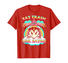 Load image into Gallery viewer, Eat Trash Hail Satan Raccoon Pentagram Satanic Garbage Gang T-Shirt-68791

