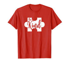 Load image into Gallery viewer, Be Kind Puzzle Piece Autism Awareness T-Shirt
