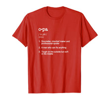 Load image into Gallery viewer, Opa Definition T Shirt - Father&#39;s Day Present Gift Tee

