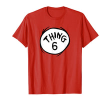 Load image into Gallery viewer, Dr. Seuss Thing 6 Emblem RED T-shirt
