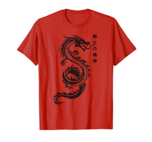 Load image into Gallery viewer, Chinese writing dragon tshirt - dragon tattoo t shirt
