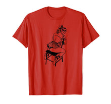 Load image into Gallery viewer, Retro BDSM Rope Chair Bondage T-shirt-Lingerie Pin Up Art
