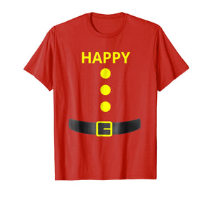 Happy Dwarf Halloween Costume Blue Shirt