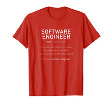 Load image into Gallery viewer, Software Engineer Definition Shirt Coder Definition T Shirt
