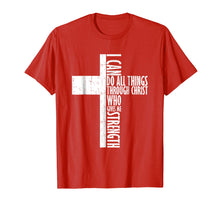 Load image into Gallery viewer, Christian Religious TShirt Philippians 4:13 I Can Do Cross
