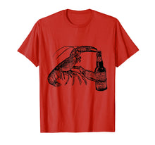 Load image into Gallery viewer, Beer Drinking Lobster Funny Craft Beer T-Shirt
