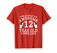 Load image into Gallery viewer, Kids 12th Birthday Tshirt 12 Year old Girls Boys Look Like
