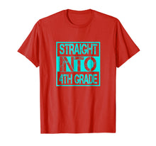 Load image into Gallery viewer, Blue Straight Into 4th Grade T-Shirt Back To 4th Grade
