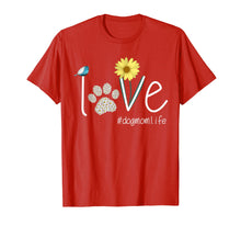 Load image into Gallery viewer, Love Dogmomlife T-Shirts Paws Flower Love Dogs Mom T-Shirts
