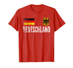 Germany Football Jersey - Disstressed Fussball Fan T-Shirt