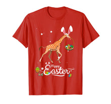 Load image into Gallery viewer, Cute Easter Giraffe with Bunny Ears and Eggs T Shirt
