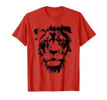 Load image into Gallery viewer, Lion Face T Shirt. Cool Zoo Animals T-Shirt Zoo Keeper
