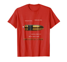 Load image into Gallery viewer, Anatomy of a Pew Funny Bullet T-shirt
